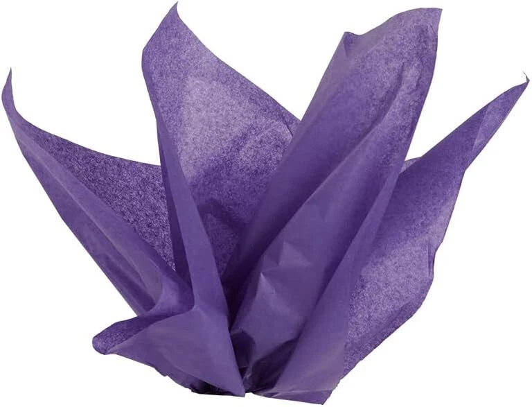 120 hojas grandes de papel de seda violeta púrpura 20 x 30" envoltura envío plano Foto 1 de 1