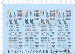 1/72 US Marine EA-6B Prowler VAQ-133 Wizards 161349 Markings Water Slide Decal - Picture 1 of 2