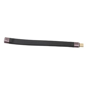 Short USB C Cable 40Gbps Dual Head FPC Type C Male To Female PD 100W Fast Charg - Picture 1 of 22