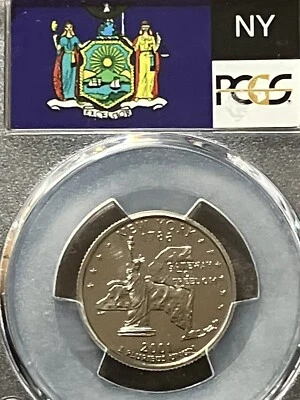 2001 S Proof New York Quarter PCGS PR69DCAM - Image 1 of 2