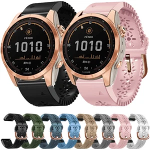 Quickfit 20mm Silicone Band Strap For Garmin Fenix 8 7S 6S Pro Solar Sapphire 5S - Picture 1 of 50