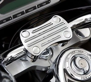 09-20 KAWASAKI VULCAN 1700 VOYAGER VAQUERO BILLET HANDLEBAR CLAMP - BALL-MILLED - Picture 1 of 1