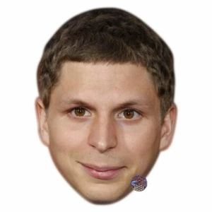Michael Cera Celebrity Mask, Flat Card Face - Picture 1 of 3