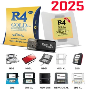 2025 Version R4 Gold Pro SDHC R4i For DS/NDS/3DS/2DS Revolution Cartridge - Picture 1 of 8