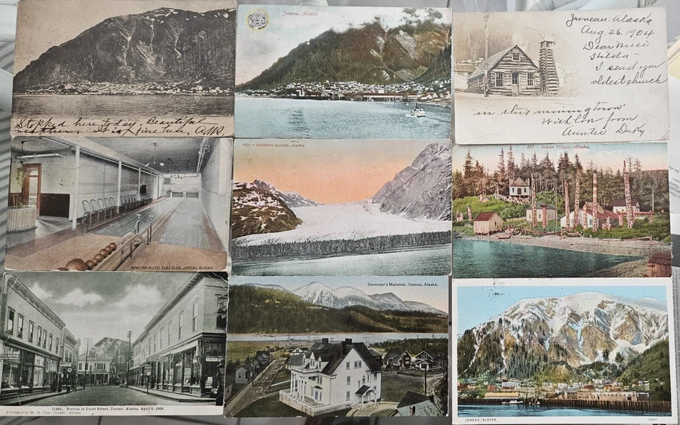 Juneau, Alaska Postmarked Photo Postcards (17) - Part of the Gimelson Collection - Image 1 of 4