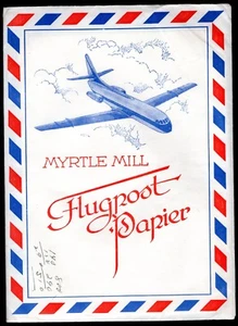 JET AIRLINER Austrian Stationery AIR MAIL FLUGPOST PAPIER Vintage 1950's UNUSED - Picture 1 of 2