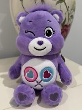2020 Plush 8” Care Bears Share Bear  Unlock the Magic Purple Lollipop Wink