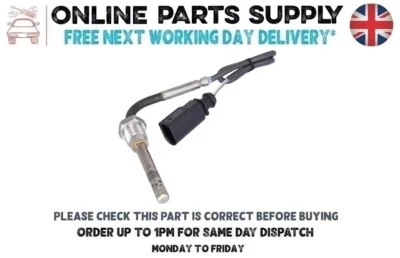 Exhaust Gas Temp Sensor for VW TOUAREG  3.0 V6 TDI 2010 to 2018 Before Cat - Изображение 1 из 4