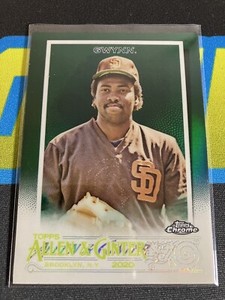 2020 Topps Allen & Ginter Chrome Tony Gwynn Green Refractor /99 San Diego Padres