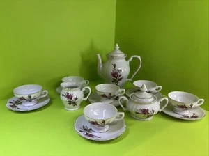Vintage Beautiful Tea/Coffee Set Japan Rose 17 pcs Total GREAT CONDITION! - Picture 1 of 10