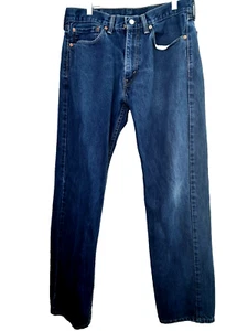 Vintage Levi's 505 Regular Fit Blue Jean Denim Mens Size 34x34 pants medium wash - Picture 1 of 8