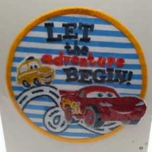 Disney CARS Patch Lightning McQueen 'Let The Adventure Begin' Applique Iron On - Picture 1 of 6