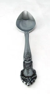 National Stainless Steel ROSE & LEAF Oval Soup Spoon - Picture 1 of 8