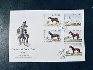 Ireland 1981 FDC Flora & Fauna  HORSES - Picture 1 of 2