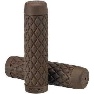 Biltwell Brown 1" Torker Grips Harley Chopper MX Bobber Sportster Dyna Chocolate - Picture 1 of 11