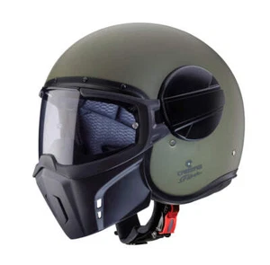 Caberg Ghost Motorcycle Helmet open face Matt Military Green - Picture 1 of 6