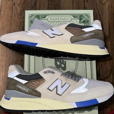 Größe 10 - New Balance Concepts x 998 Made in USA 2023 C-Note - 10th Anniversary - Bild 1 von 4