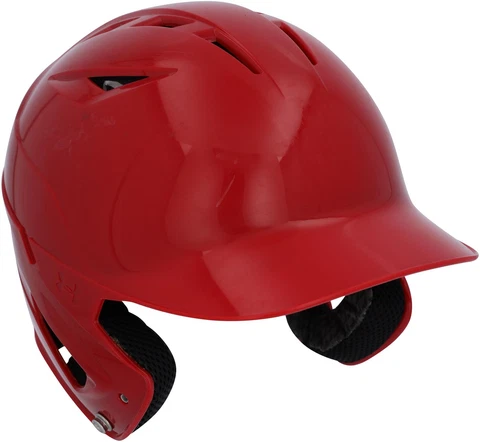 Maryland Terrapins Team-Issued Red Batting Helmet from the Baseball Cover