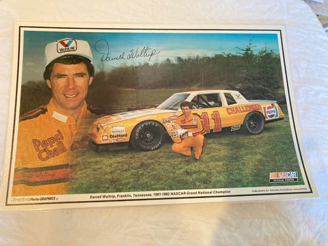 Darrell Waltrip 17" x 11" 1981-1982 NASCAR Grand National Champion Poster Cover