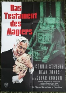 TWO ON A GUILLOTINE (1965) Original German Horror Movie Poster Cesar Romero - Picture 1 of 1