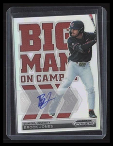 BROCK JONES Prizm Draft Picks Big Man on Campus Silver Auto: Tampa Bay Rays - Picture 1 of 2
