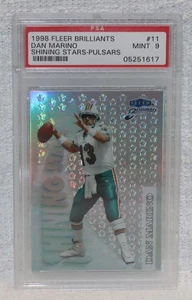 Fleer Brilliants Shining Star Pulsars 1998 Dan Marino #11 PSA como nuevo 9 Pop 13 - Imagen 1 de 2