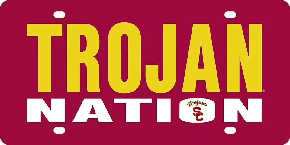 University of Southern California Trojans USC Premium Laser Cut Tag License... - Image 1 of 1