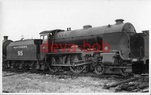 Foto ferroviaria SR Schools 915 Brighton Eastleigh 1937 Southern 4-4-0 Loco - Imagen 1 de 1