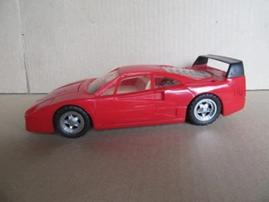 487Y Spielzeug Plastik -platte Radio Fm Ferrari F40 Rot L 23.5 CM - Bild 1 von 12