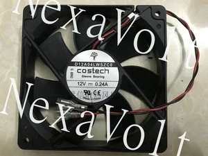 Ventilador Costech 1 PIEZA D12A04LWSZC0 DC 12V 0.24A 12CM 12025 2 cables ventilador de refrigeración~ - Imagen 1 de 1