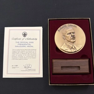 2009 Official Barack Obama Inaugural Medallion w/ Certificate of Authenticity - Picture 1 of 4