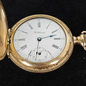 Reloj Bolsillo Waltham Chapado en Oro - Se Vende Como Reparación Piezas *Leer - Imagen 1 de 12