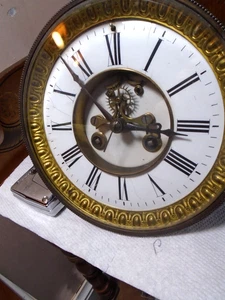 Antico-Francese-Scappamento Aperto-Movimento Orologio-Ca.1880-Da Restaurare-#B291 - Foto 1 di 4