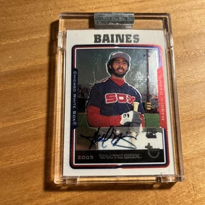 2005 Topps Retired Signature Auto #TA-HB Harold Baines HOF - Picture 1 of 9