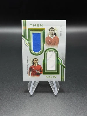 2024 Futera Incredible RYAN GIGGS BRENNAN JOHNSON Then and Now Game Worn /07 - Image 1 of 4