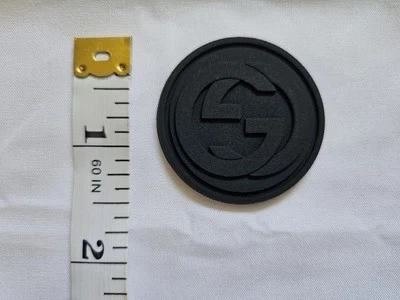 GUCCI PVC RUBBER DESIGNER LOGO 3D PATCH...EXTREMELY RARE. Condition is New. - Image 1 of 2