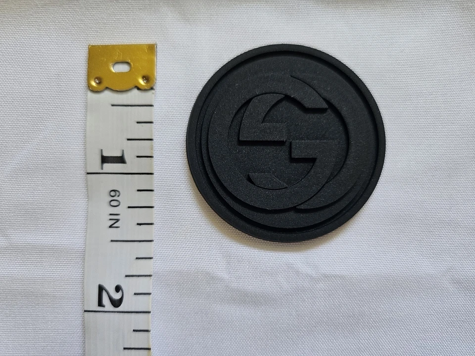 GUCCI PVC RUBBER DESIGNER LOGO 3D PATCH...EXTREMELY RARE. Condition is New. - Image 1 of 2
