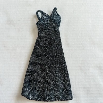 Barbie Superstar Vintage Mattel 1977 50 Aniversario Negro Brillante Vestido 9837 Foto 1 de 4