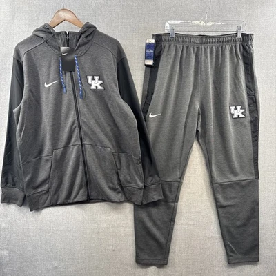 NEW Nike University of Kentucky Jacket Pants SET Mens XL Gray Hoodie Track Adult - Image 1 of 4