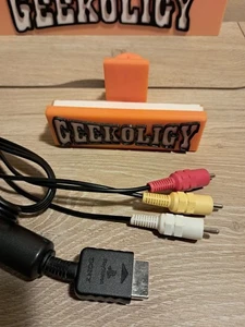 Genuine Sony OEM RCA AV Audio/Video Cable For PlayStation PS1 PS2 PS3 Tested - Picture 1 of 4