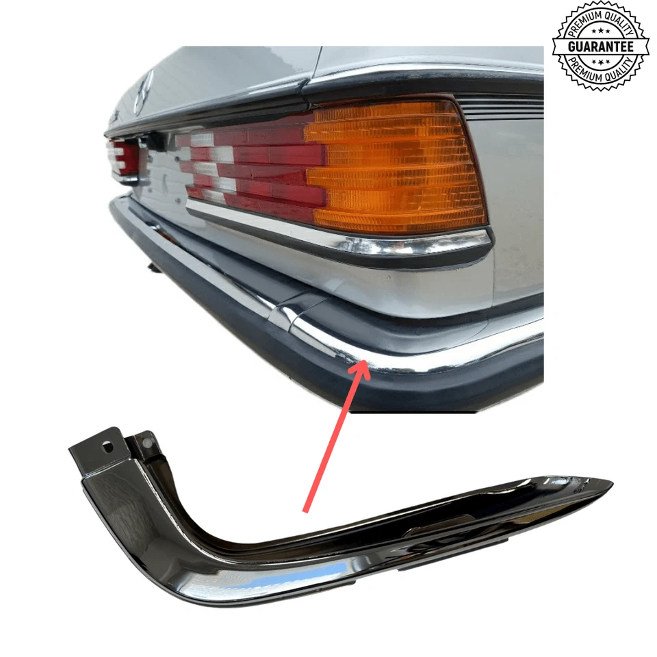 Bumper Corner Rear Right New For Mercedes Benz W123 Coupe Sedan - Image 1 of 4