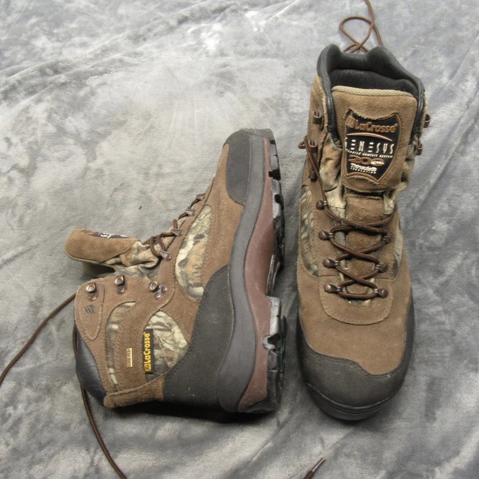 LaCrosse Genesys Mens Boots 11 Camo 200g Thinsulate Hunting Waterproof Goretex - Image 1 of 4