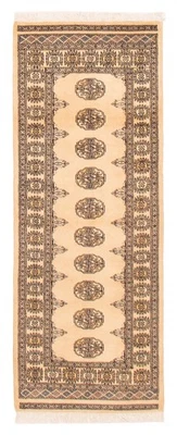 Alfombra tradicional de lana oriental anudada a mano de 2'7" x 6'9" Foto 1 de 4