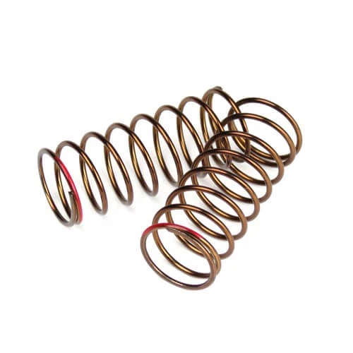 Tekno RC Shock Spring Set front, 1.4×8.75, 4.37lb/in, 50mm, red - Image 1 of 1