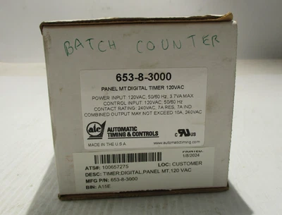 NEW ATC 653-8-3000 DIGITAL TIMER 120V - Image 1 of 4