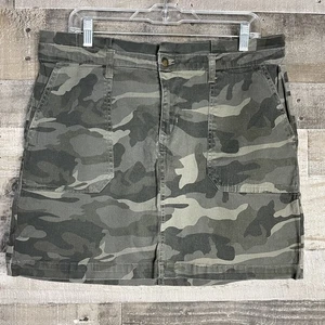 Blue Spice Skirt Womens 13 Camouflage Mini Utility Stretch Cotton Pockets Y2K - Picture 1 of 3