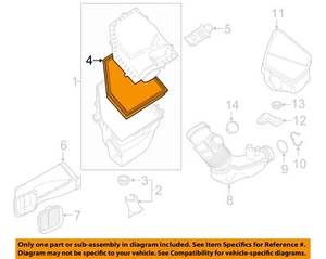 BMW OEM 17-24 740e xDrive,X3,X4 Engine Air Intake-Air Filter 13718577171 - Picture 1 of 2