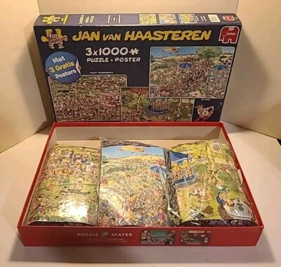 JAN VAN HAASTEREN 3X1000 PEÇAS QUEBRA-CABEÇAS CONJUNTO TRIPLO QUEBRA-CABEÇA MARCHA PAVILHÃO ASCOT 2016 - Imagem 1 de 4