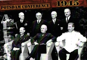 Potsdamer Konferenz Kriegsende 1945 Karte 148 von 249 - Bild 1 von 4