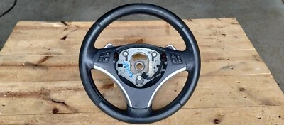 BMW LEATHER SPORTS STEERING WHEEL W/ PADDLE SHIFTERS E88 E90 1 3 SERIES X1 07-13 - Image 1 of 4